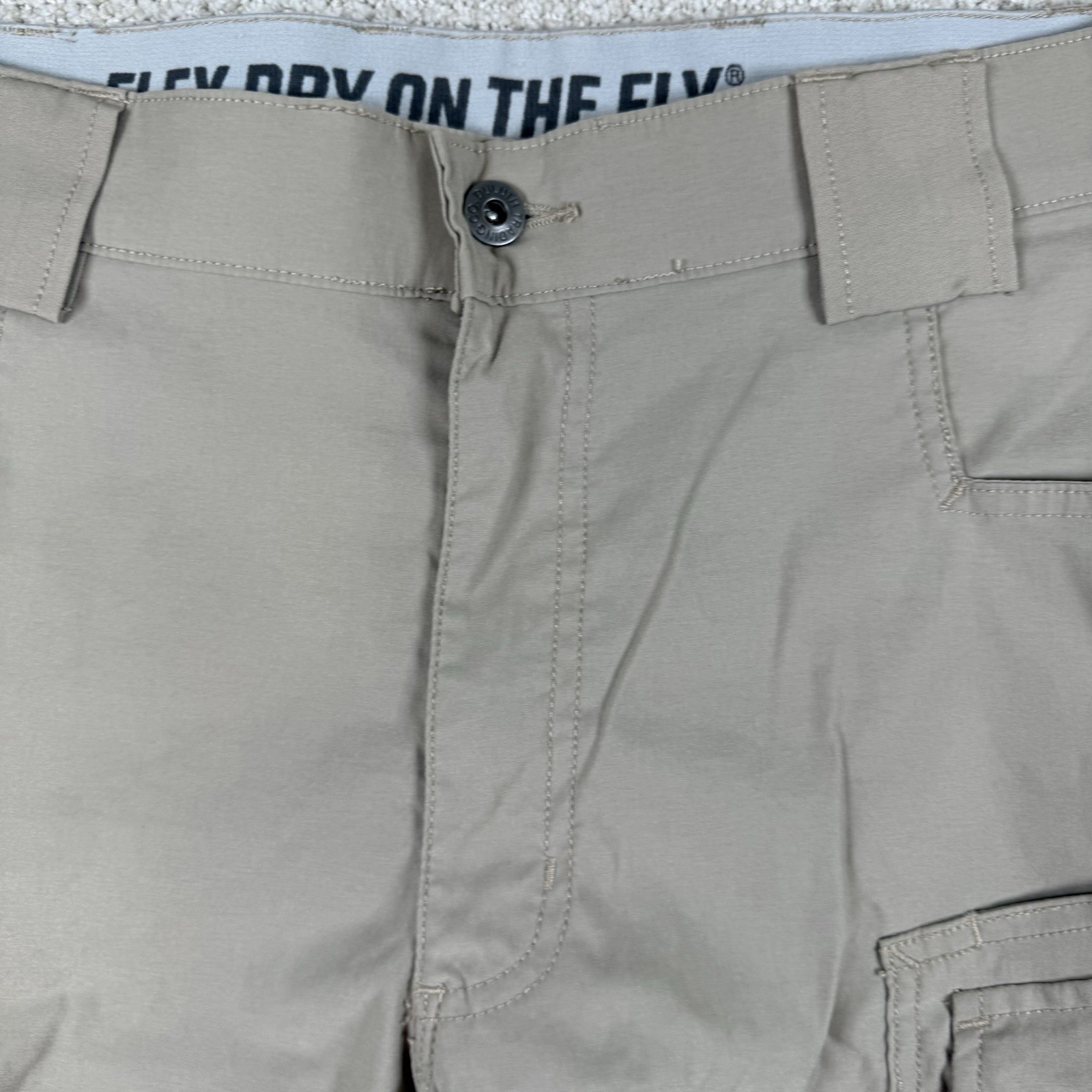 Duluth Trading Men’s 36 Flex Dry On The Fly Relaxed Fit 10” Nylon Cargo Shorts