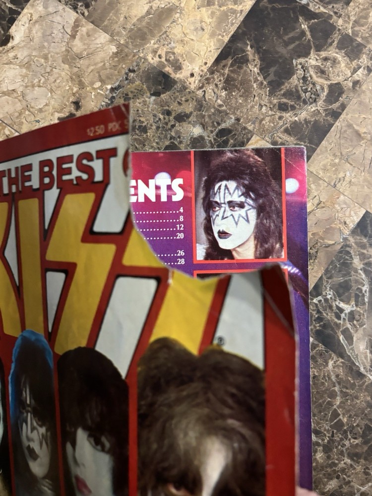 1979 PLATINUM; THE BEST OF KISS NO. 2, OFFICIAL KISS MAGAZINE, NO POSTER DAMAGED