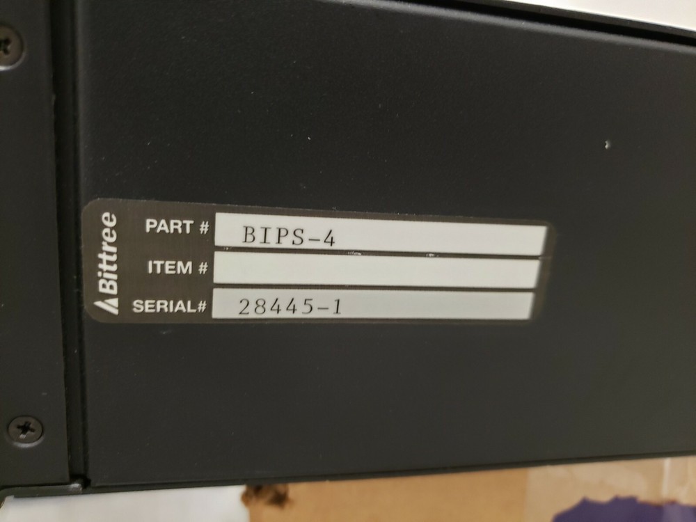 BITTREE BIPS-4 Audio & Video Integrated Patch Bay - MACHINE CONTROL- USED