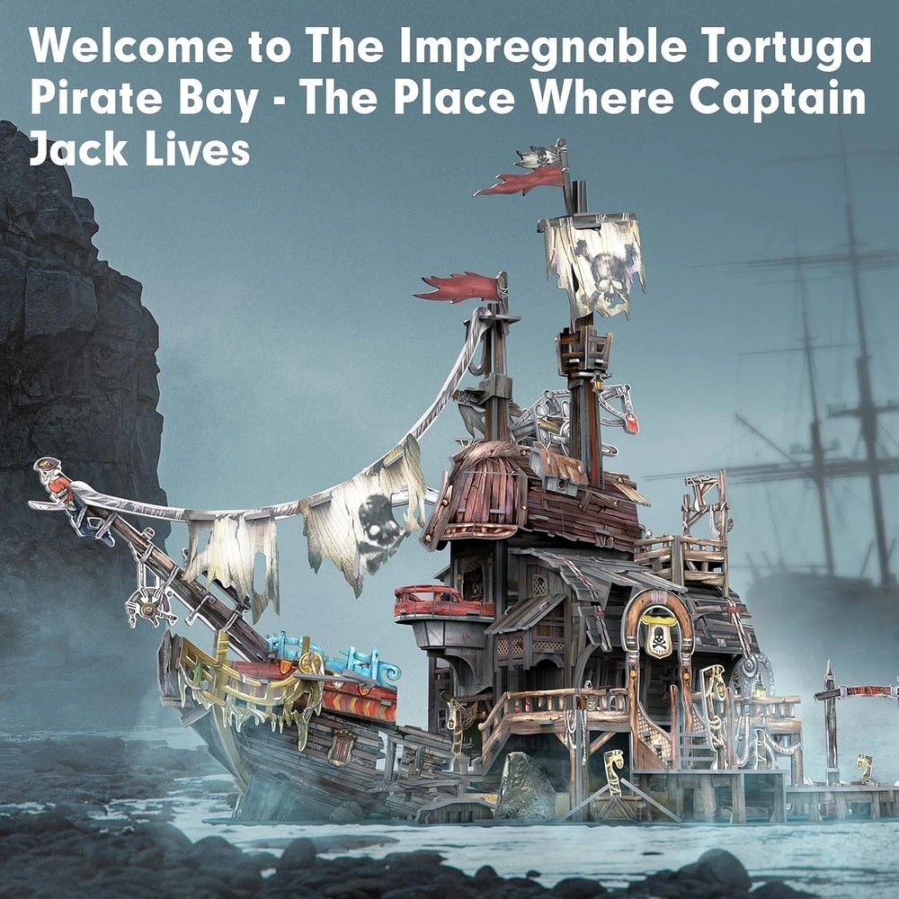 Ragged Pirate Ship 3D Puzzles for Adults