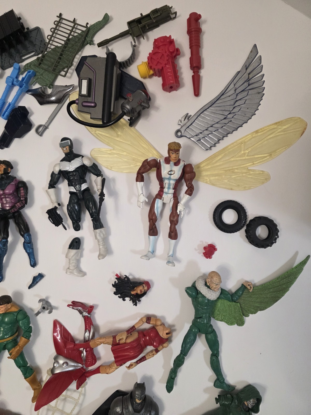Mixed Lot of Junk Action Figures and Toys For Parts Access Missing Junk Toy Box