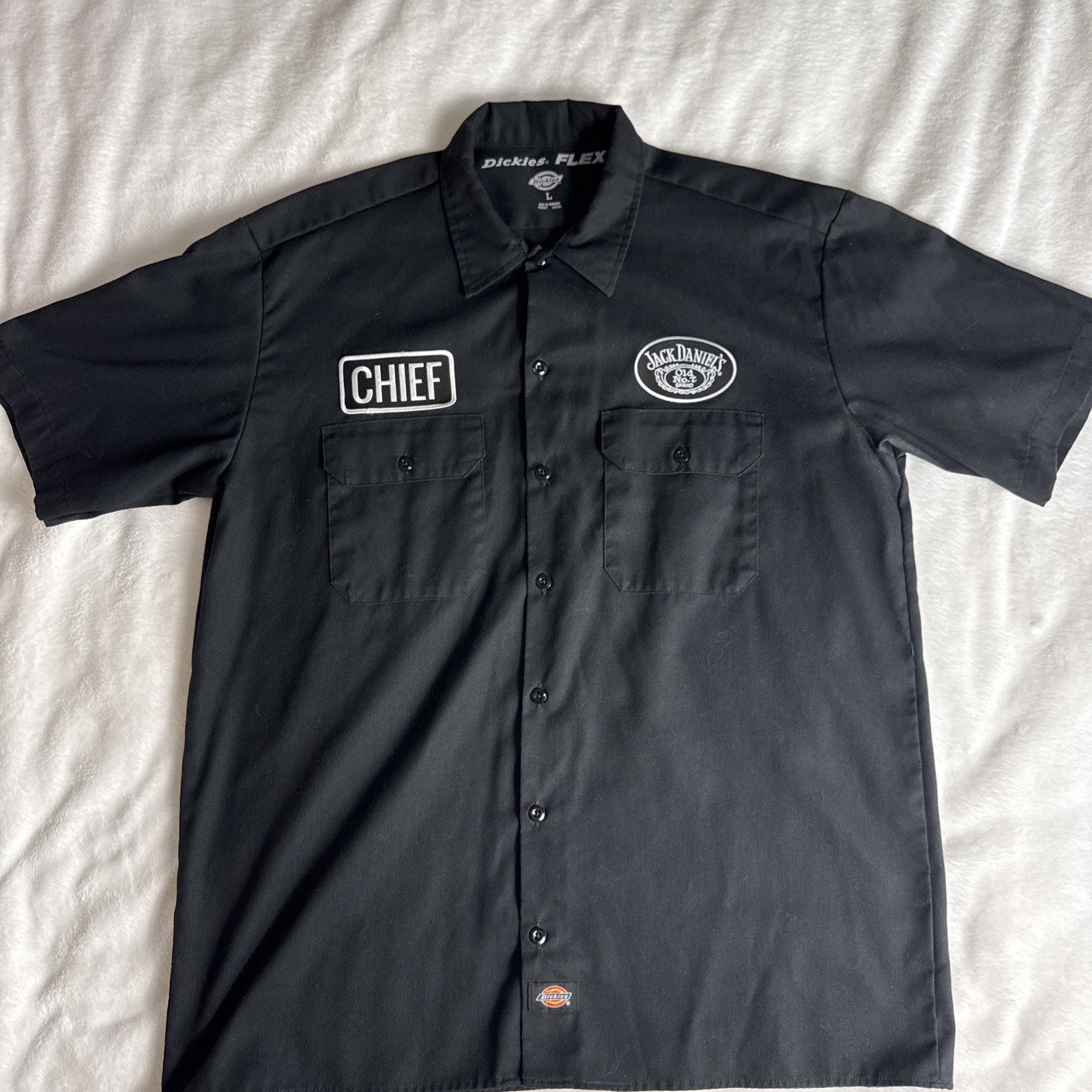 "1 of a Kind" Eric Church Chief Jack Daniels Dickies Work Shirt Men's Large L