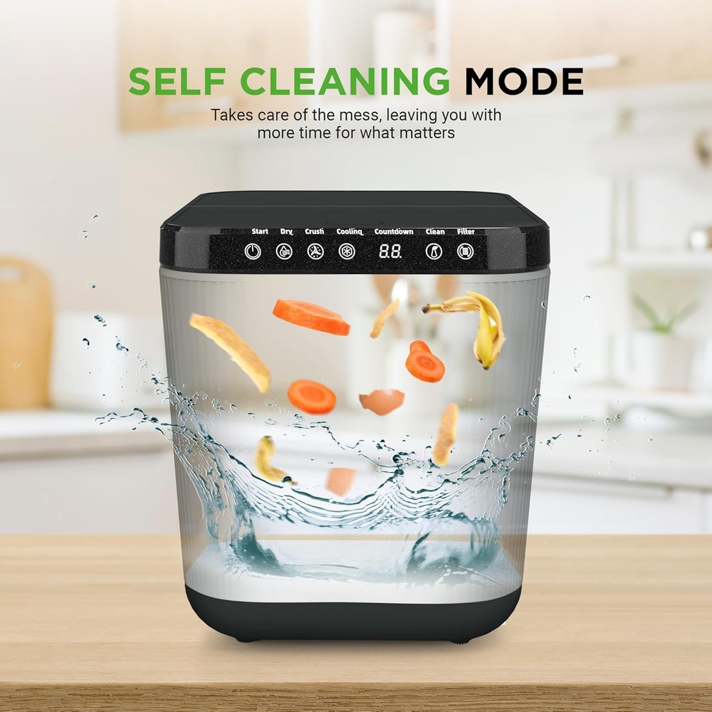 Automatic Electric Composter Food Waste Bin - 3 Quart for Countertop