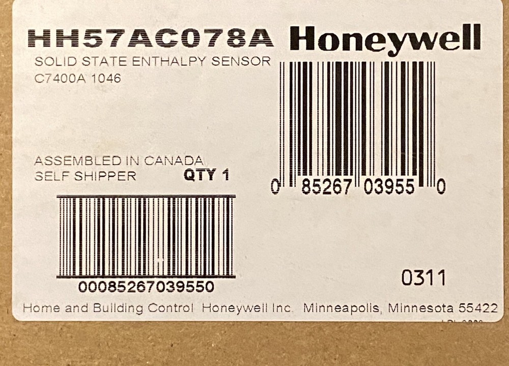 Honeywell Enthalpy Sensor C7400A HH57AC078A NOS