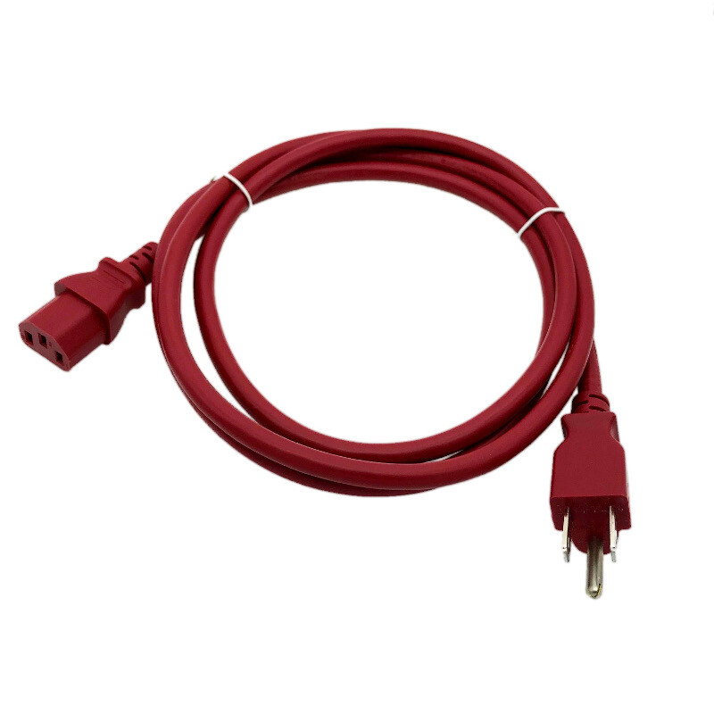 6' Red Power Cable for PROMETHEAN PRM-45 PROJECTOR Replacement Cable