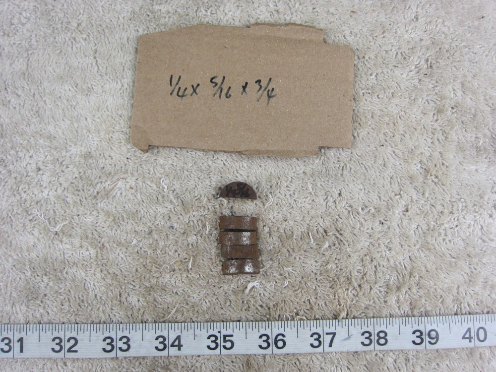 ⅝" ½" ⅜" ¼" Square Rounded Shaft Keyway, Used