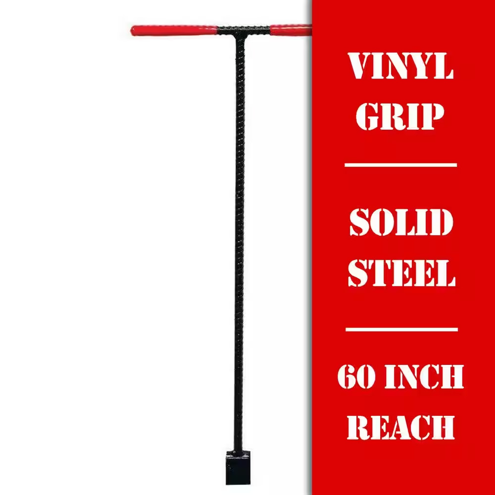 5 Ft. Solid Steel Water Meter Valve Key with Grips