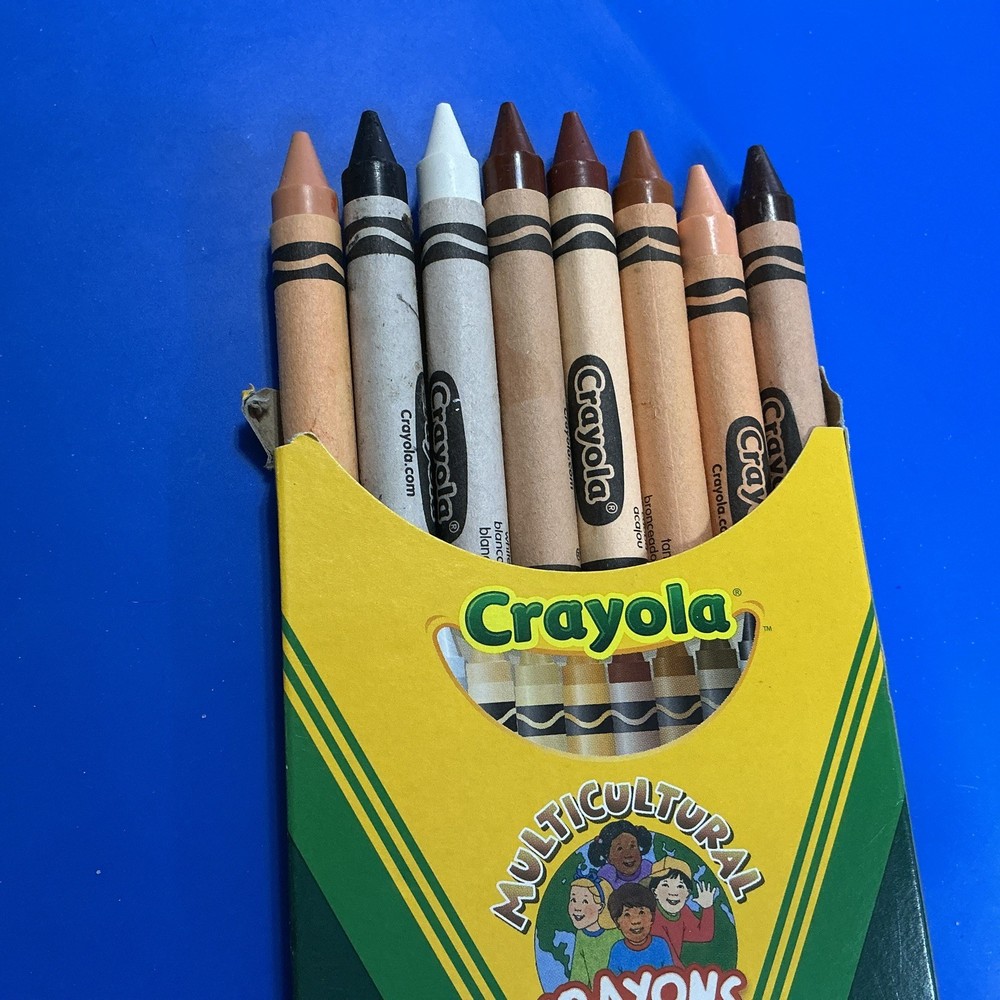 Crayola Crayon - Multicultural Crayons - 8 Large Crayons - 2007