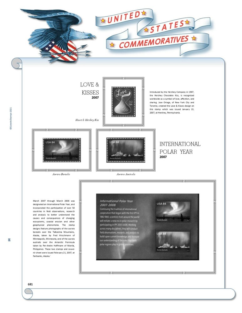 2007 U.S. Commemorative Singles COMPLETE Supplement (White Ace Alternative)