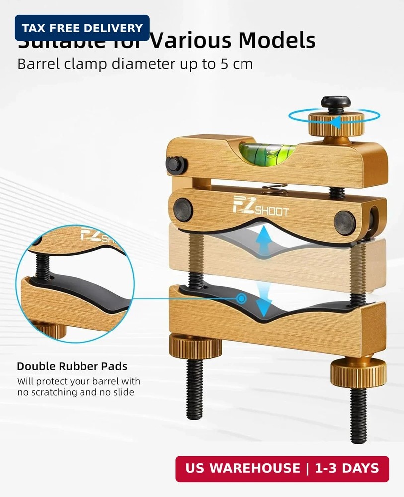EZshoot Scope Leveling Kit with High-precision Bubble Leveling System Magnetic U
