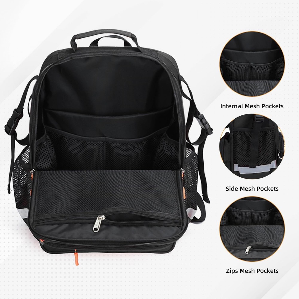 First Responder Bag Trauma Backpack Empty,Medical Emergency Kits Storage Jump...