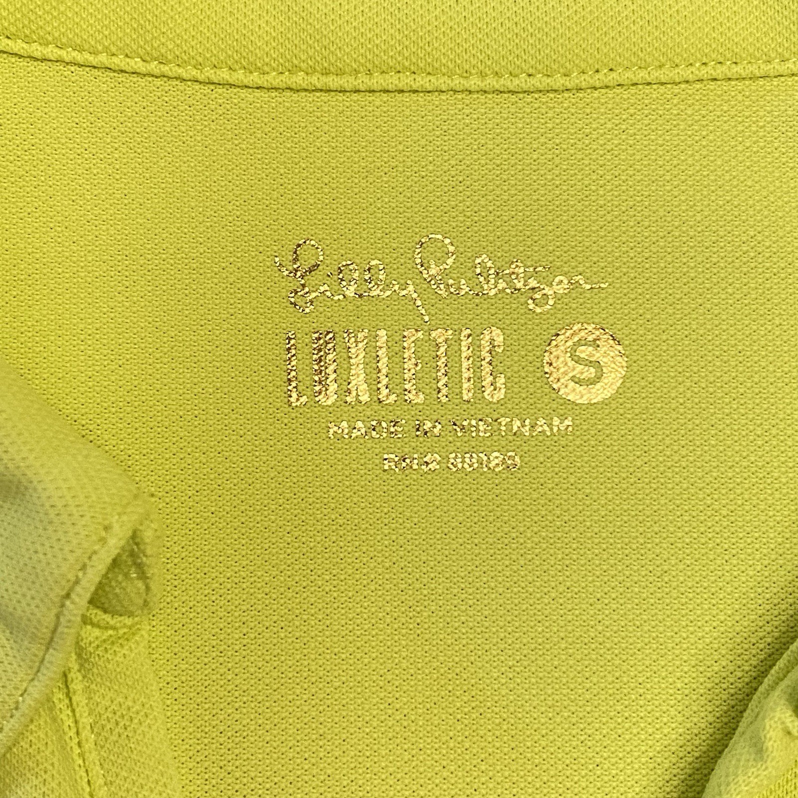 Lilly Pulitzer Shirt Women’s Small Golf Polo Luxletic Green Sleeveless Collared