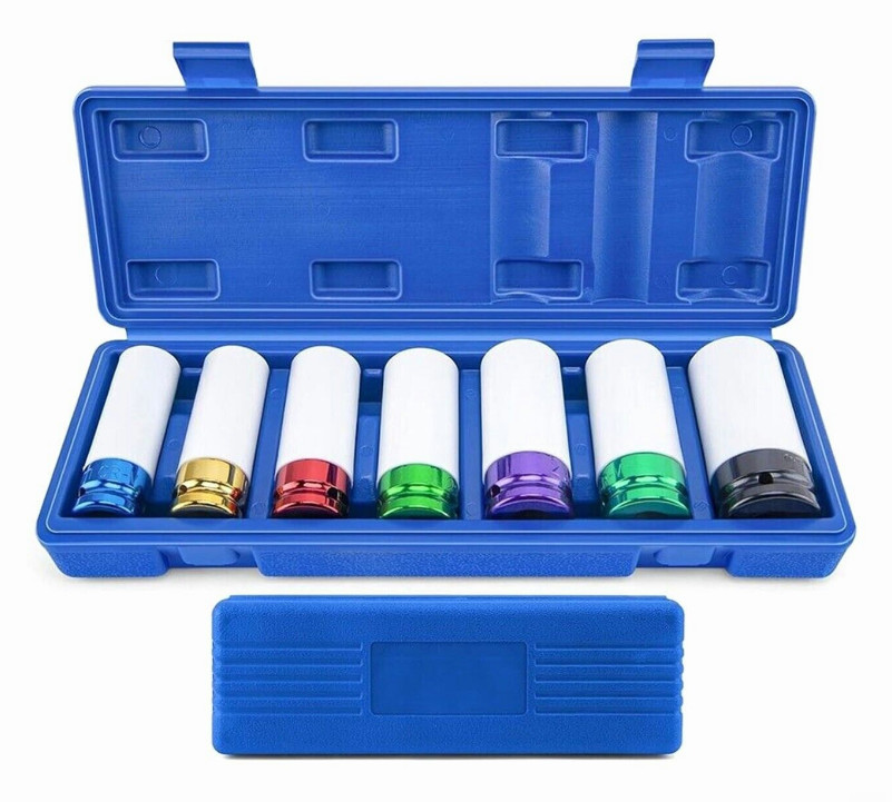 17-27mm 1/2" Drive Wheel Protector Impact Socket Metric Impact Socket Tool Set