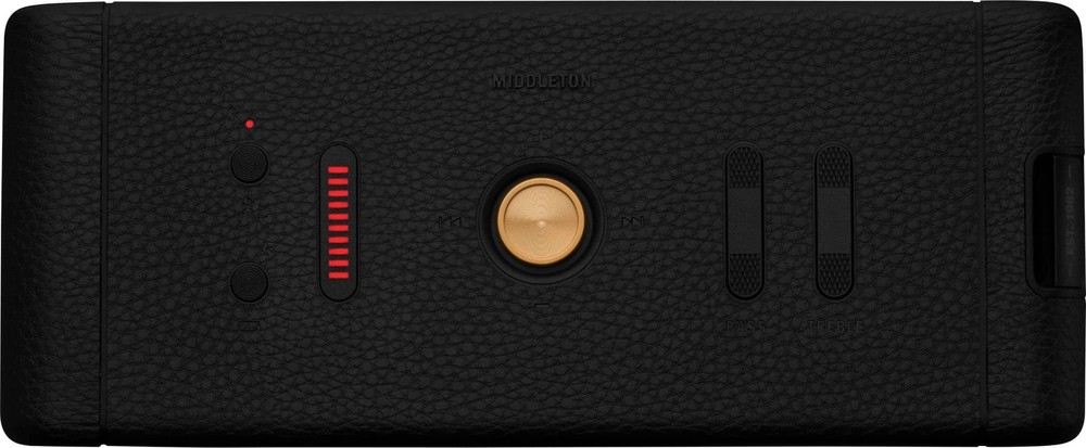 Marshall - Middleton Portable Bluetooth Speaker - Black/Brass