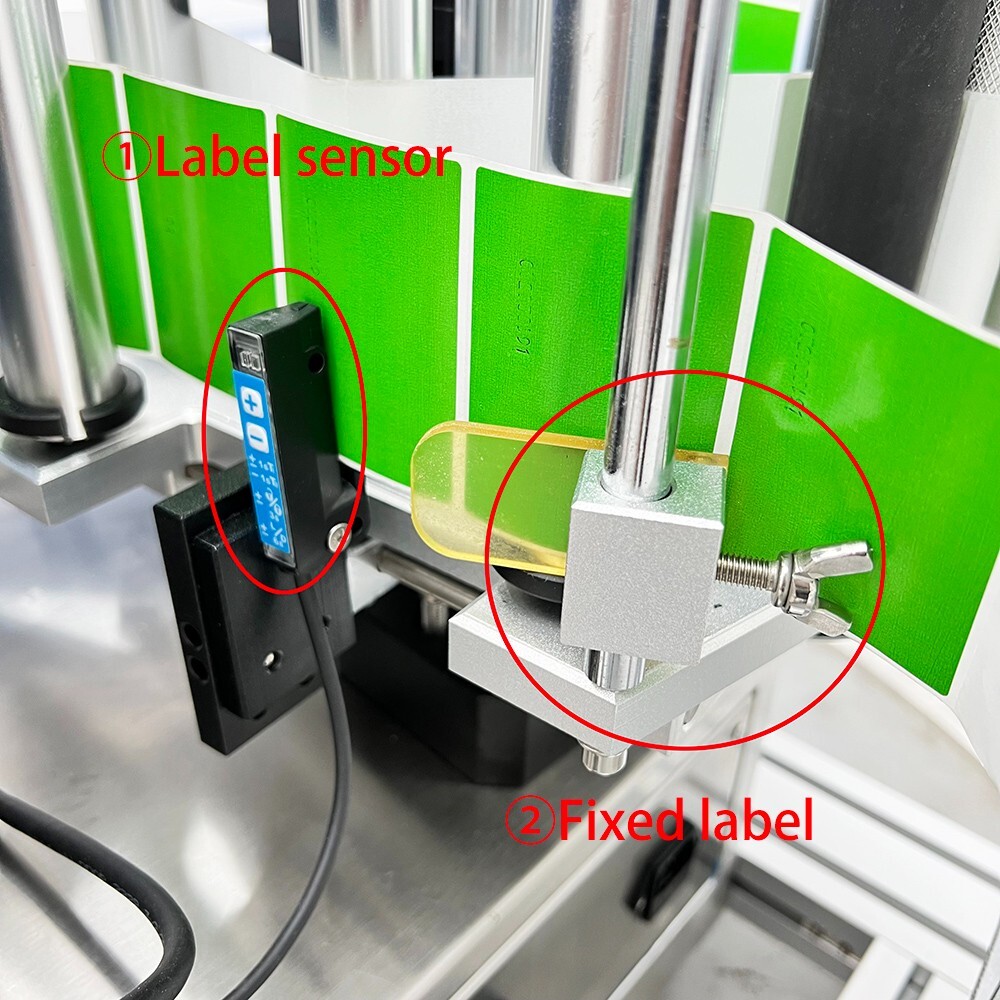 Automatic Round Bottle Labeling Machine Desktop Conveyor w/Code Printer 1.5-3.9"