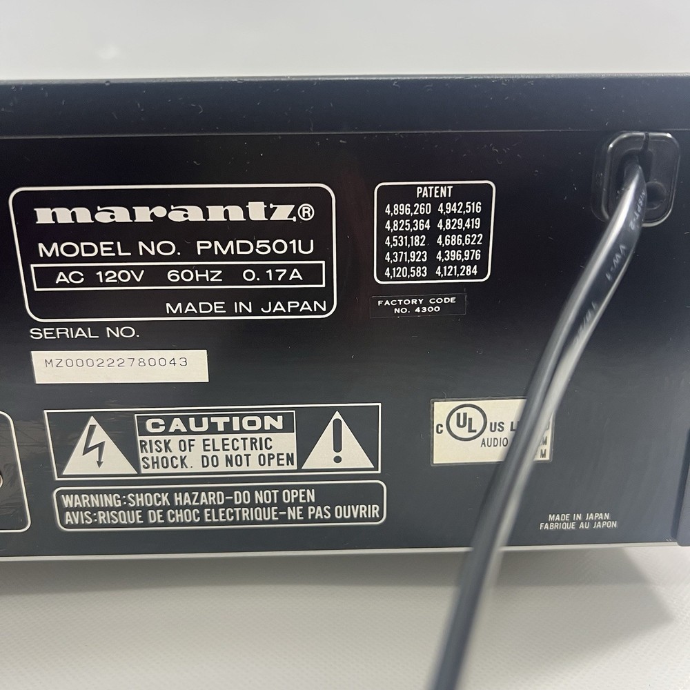 Marantz PMD501U Professional Cassette Deck