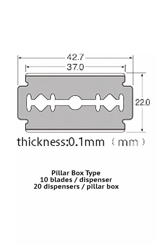 Feather Double Edge Safety Razor Blades 200 Count