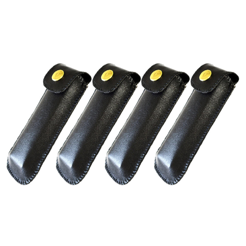 4pcs Harmonica PU Leather Cases Harmonica Storage Carrying Hard Cases Holder