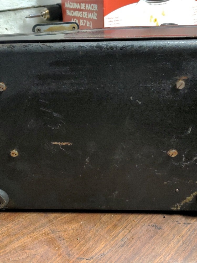 Vintage Black Burroughs Electric Portable Adding Machine 9-1490478 Untested