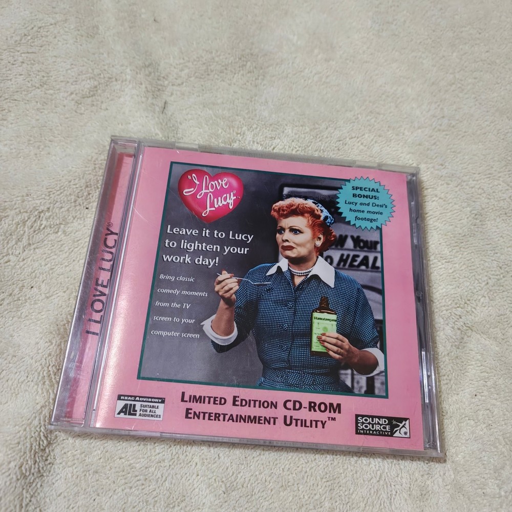 I Love Lucy Limited Edition CD-ROM DVD Keep Case Multi-Platform