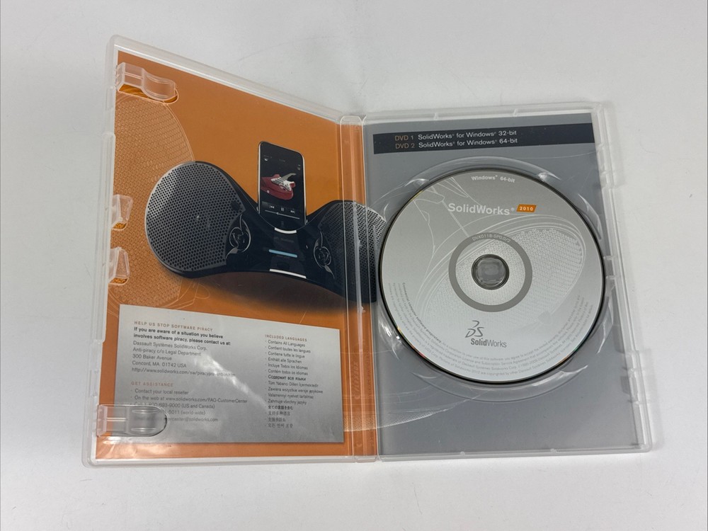 *NO KEY 32-Bit ONLY* Solidworks 2010 Windows Software Discs Windows