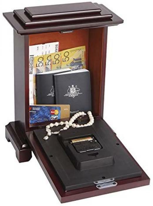 Clock Safe Hidden Storage Concealment Compartment Security Hide Valuables Money