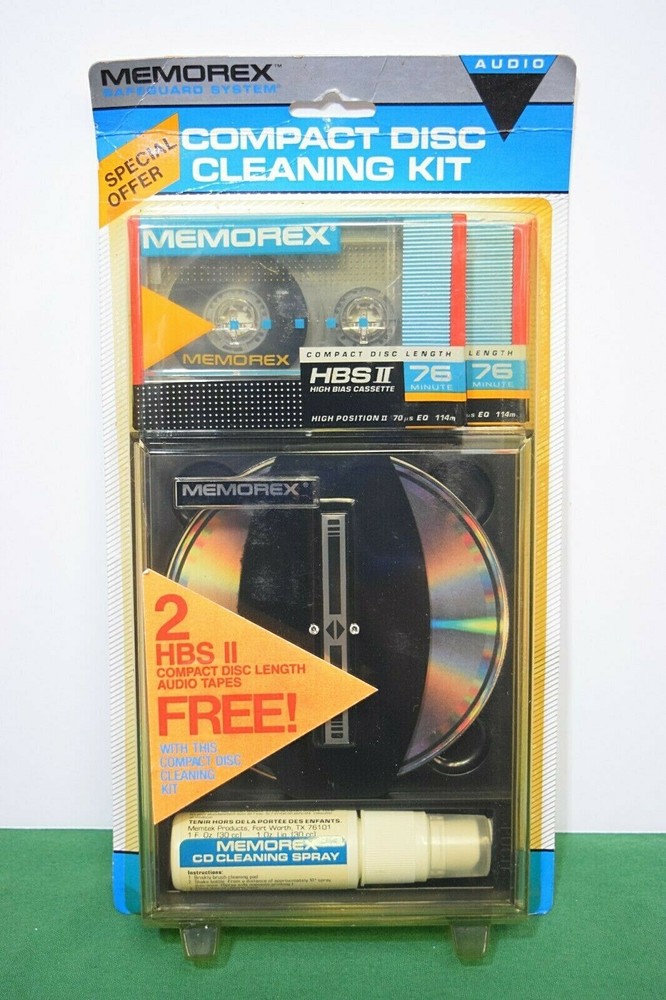 Memorex Compact Disc Cleaning Kit - Safeguard System. In original packaging.