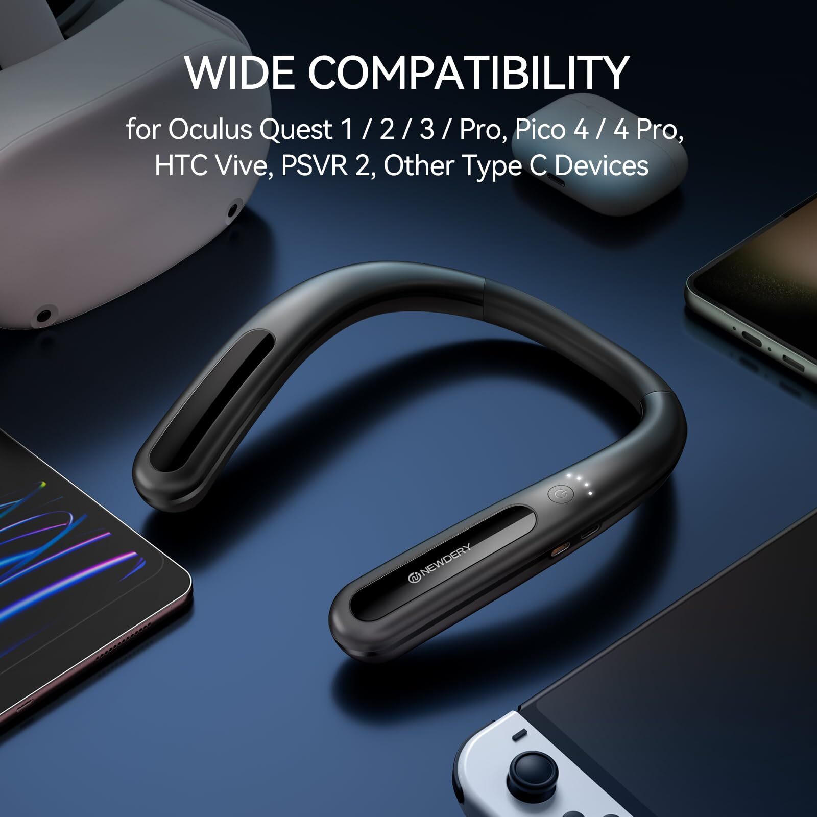 VR Power Bank Battery For Oculus/Oculus Quest 2/Meta Quest Pro/HTC Vive, PSVR 2