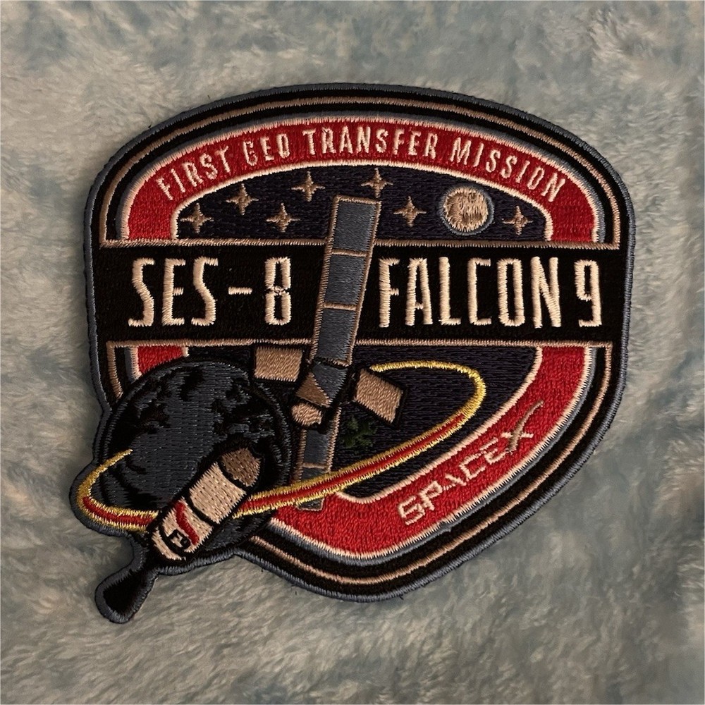 SpaceX Falcon 9 SES-8 First GEO Transfer Mission patch