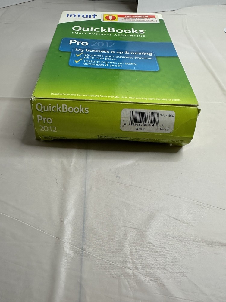 Intuitive QuickBooks Pro 2012 Windows XP/Vista/7 CD
