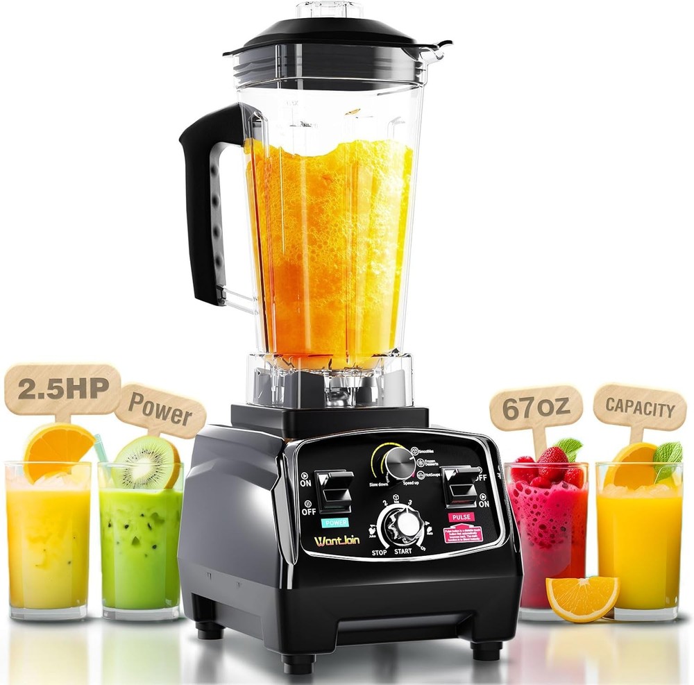 WantJoin 68oz High Power Blender 1800W