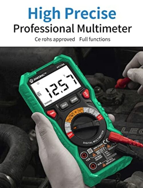 TRMS Digital Multimeter - Fast Accurate Voltage Current Resistance Diodes &
