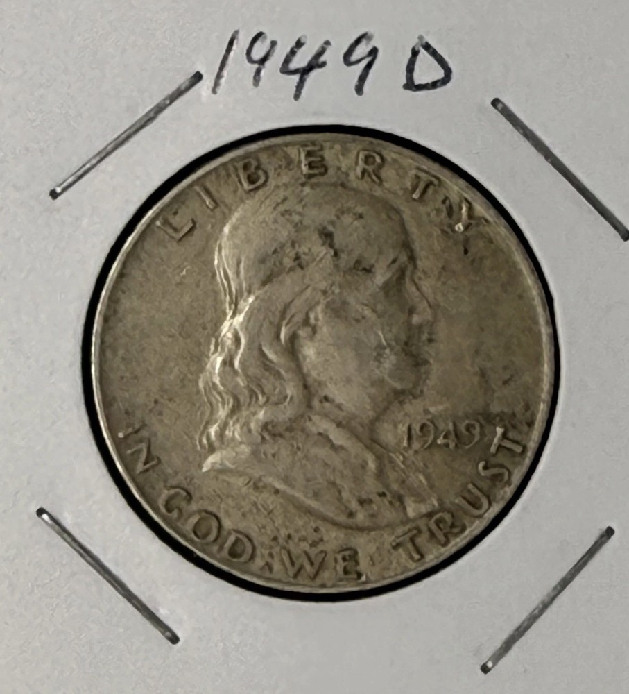 1949 D Franklin Half Dollar 50c Silver