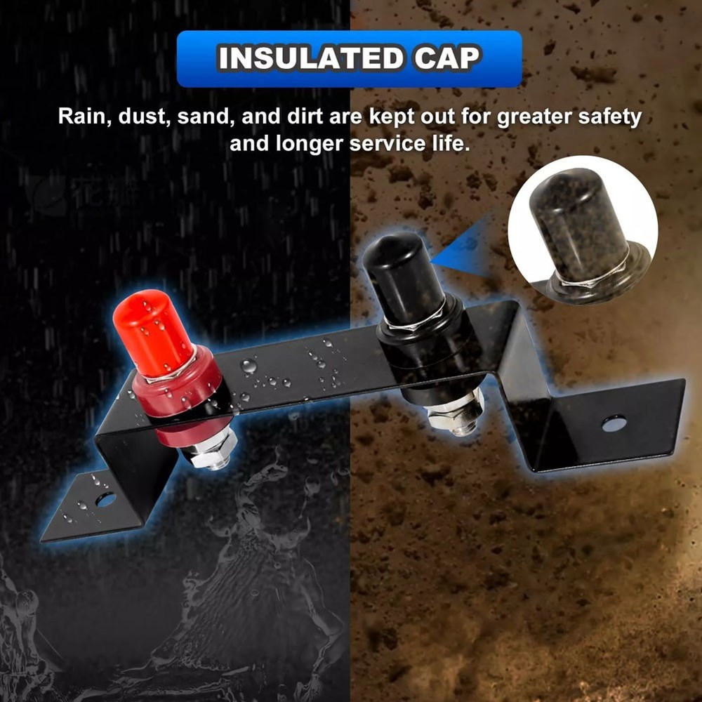 Battery Relocation Kit, Battery Jump Post Kit Charging Post with Bracket Cable