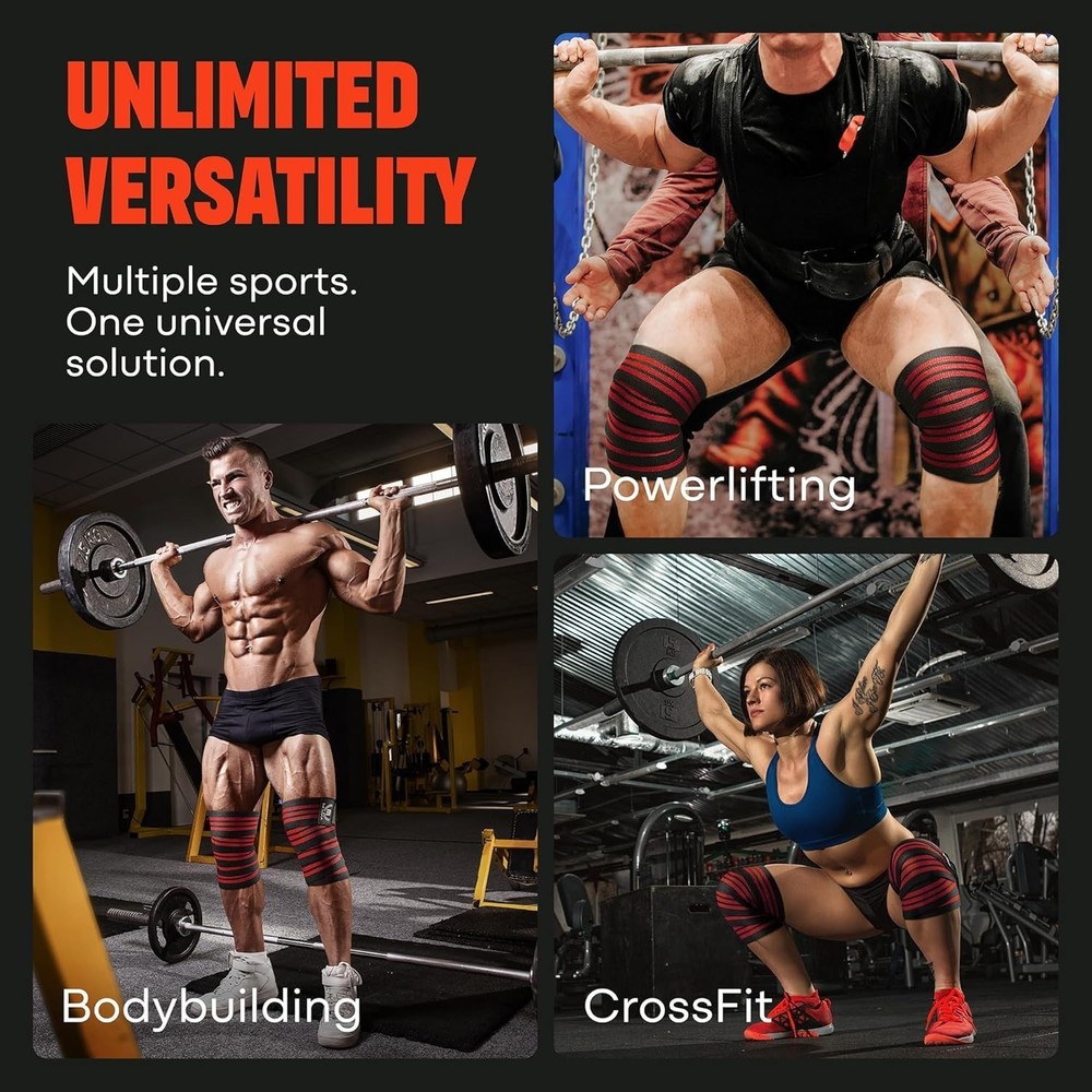72" Compression Knee Straps for Cross Training