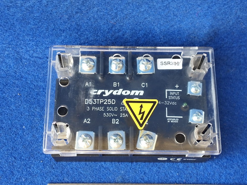 Crydom D53TP25D 3 Phase Solid State Relay 530V 25A 4-32VDC