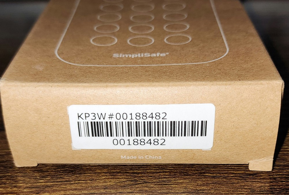 SimpliSafe Wireless Keypad KP3W - White