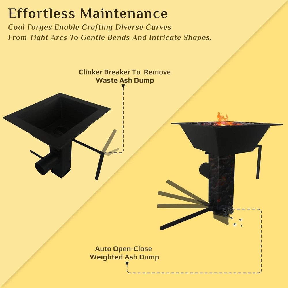 Blacksmithing Welded Firepot Coal Forge 10 x12 Inch Blacksmith Forging Tools