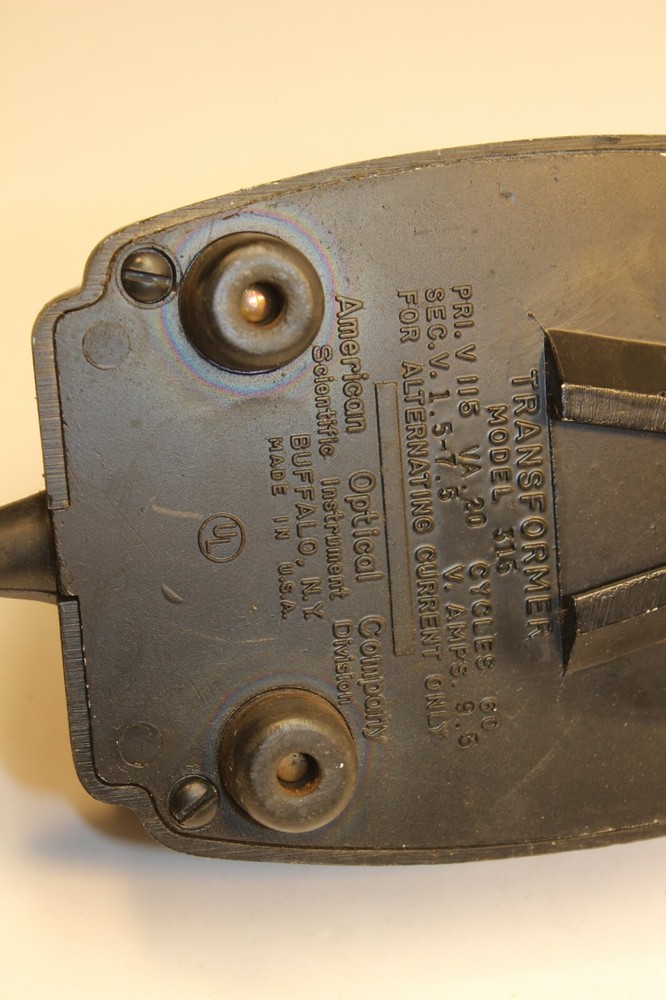 American Optical Scientific Instruments Division Transformer Model 395
