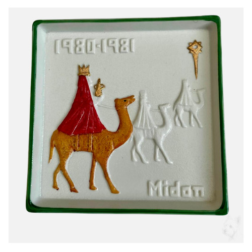 Midon Othmer Studio Ceramic Tile 1980-81 – Three Kings Camel Relief Tile