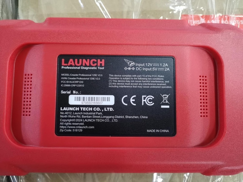 LAUNCH CRP129E V2.0 OBD2 Scanner Engine ABS SRS Code Reader Car Diagnostic Tool