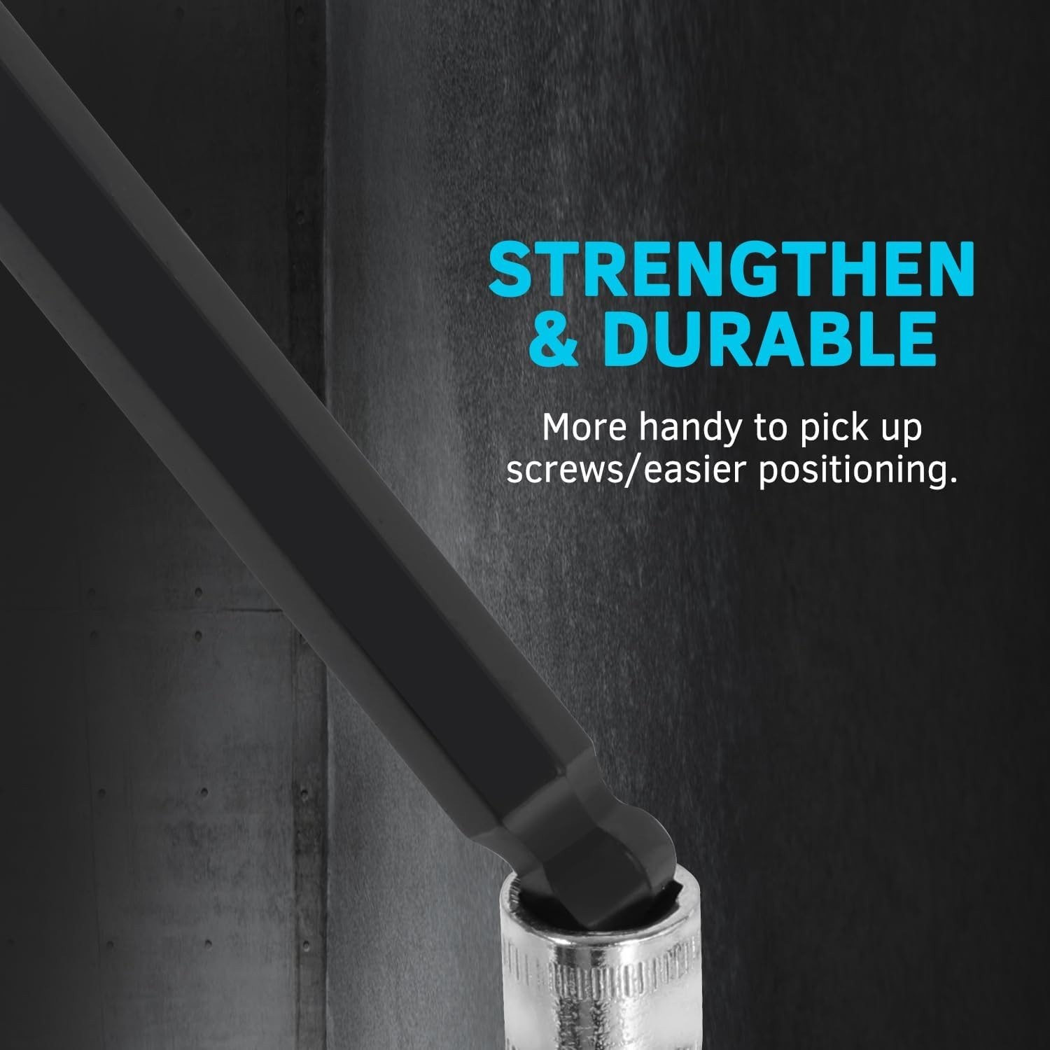 36-Piece Hex Key Allen Wrench Set with Ball End - Sae/Metric Sizes and 2 Storage