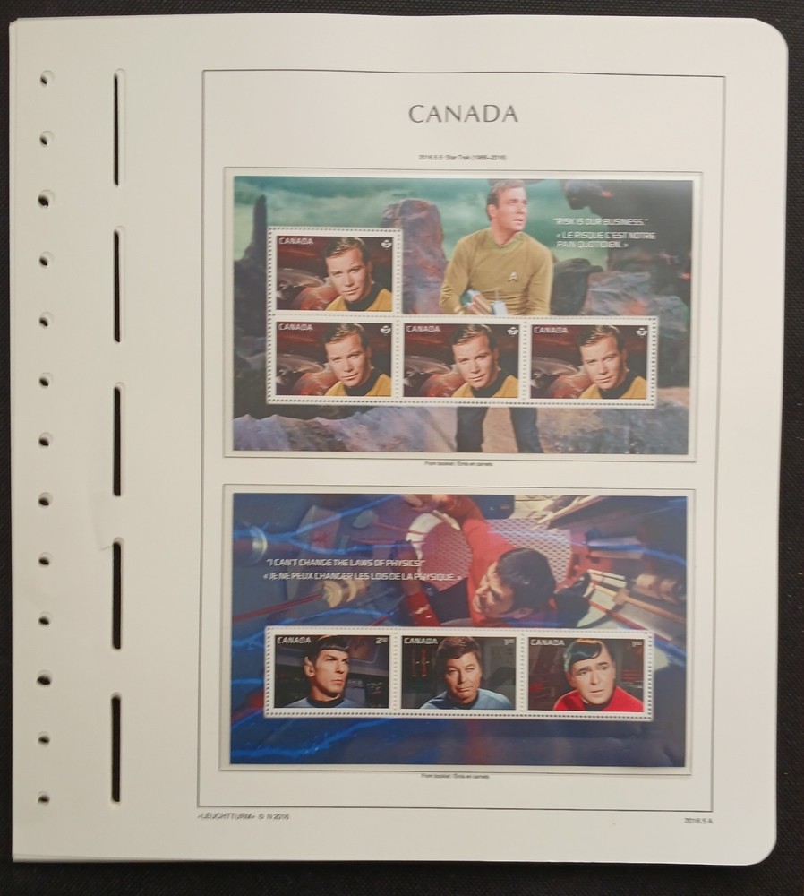 2016 Canada Year Set On Lighthouse/Leuchtturm Hingless Pages