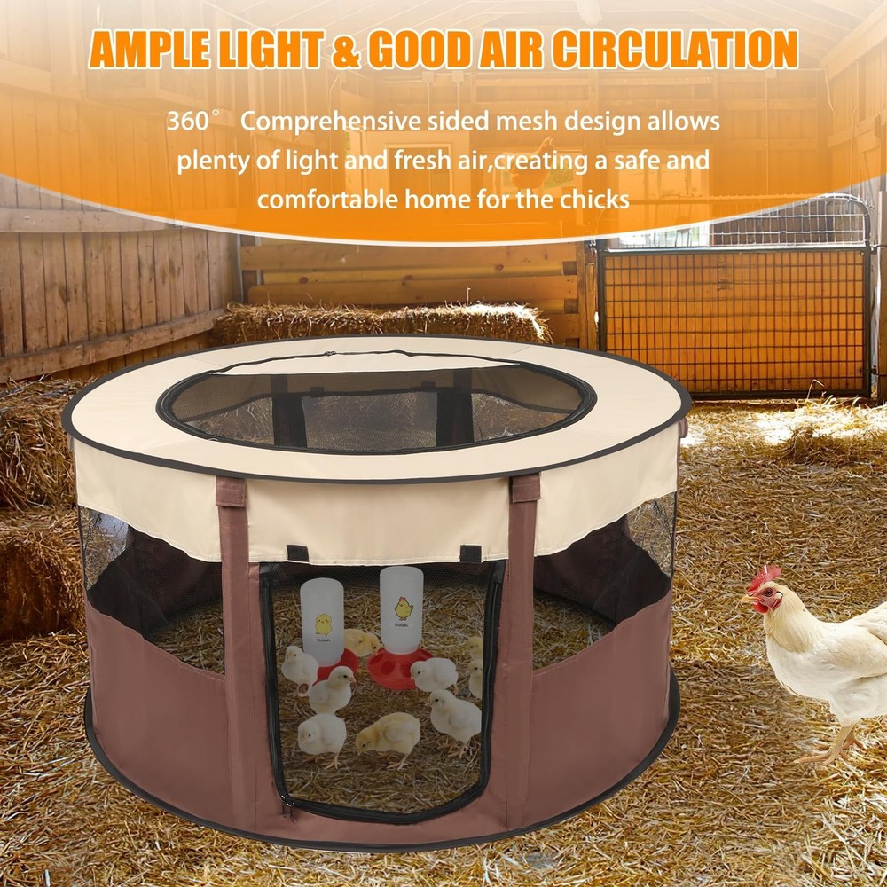 Chicken Brooder Box for Chick Starter Kit - 2026 Upgrade XL (Extra Large) Dou...