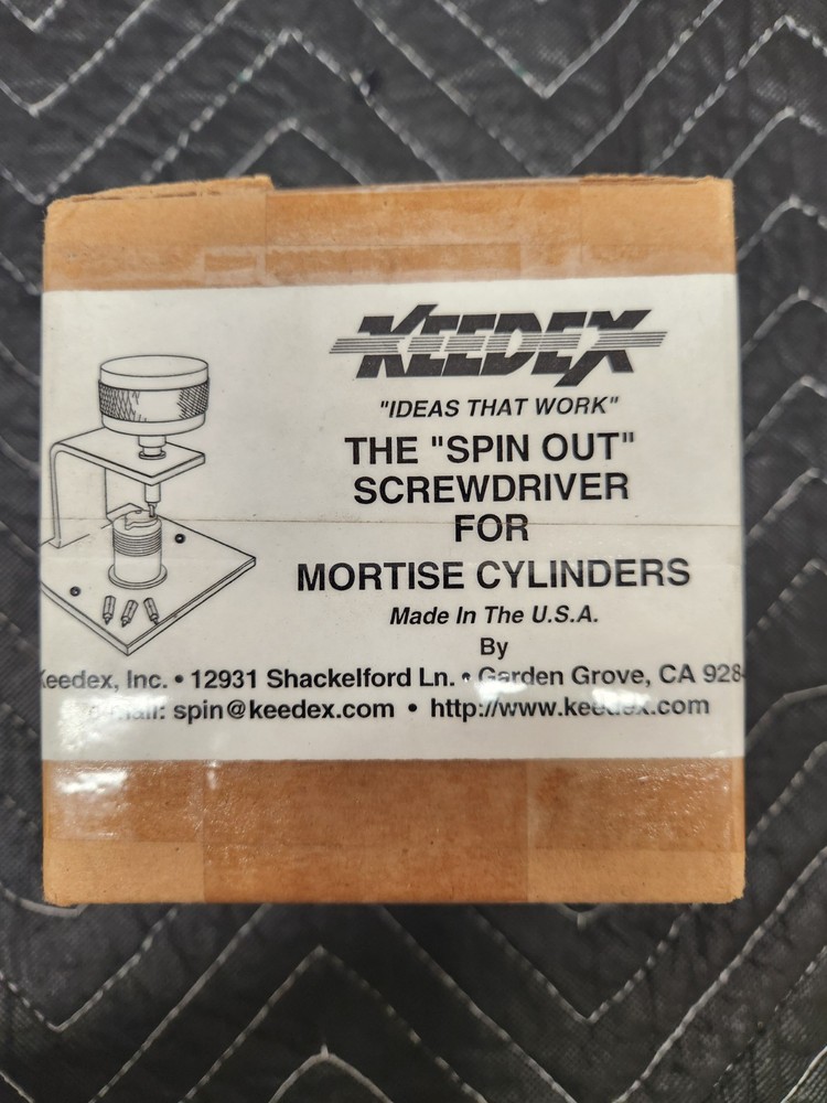 The "Spin Out" Screwdriver for Mortise Cylinders
