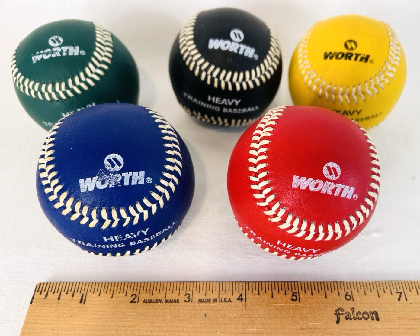 Worth Heavy Pitching Practice Baseball Training Balls ~ Set of 5