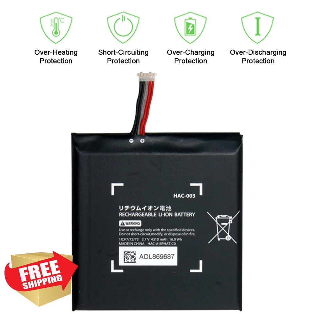 WUHAO Switch OLED Battery Replacement Kit HAC-003