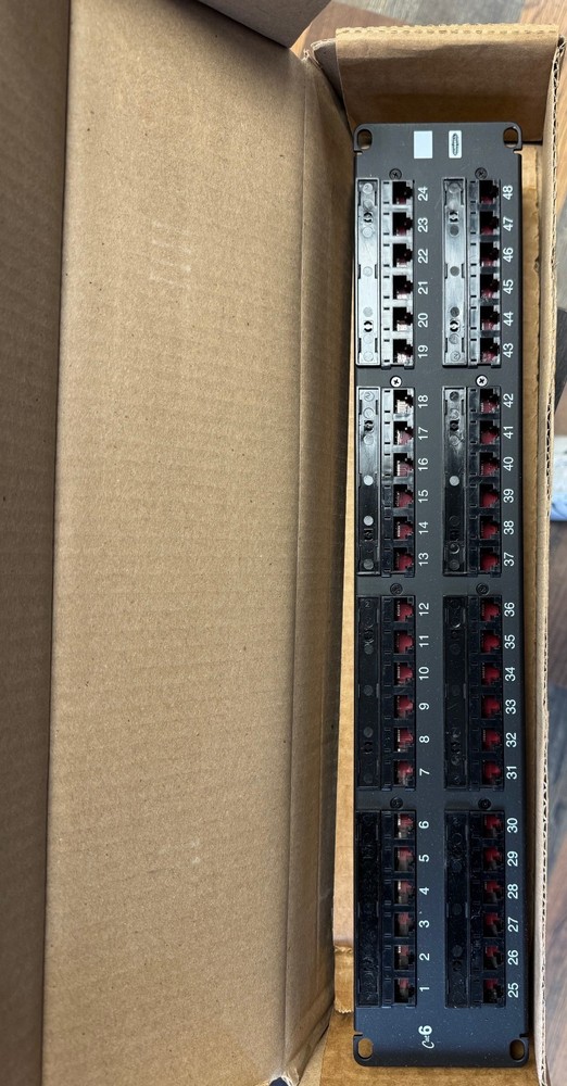 HP648 NEXTSPEED CAT6 48 PORT PATCH PANEL