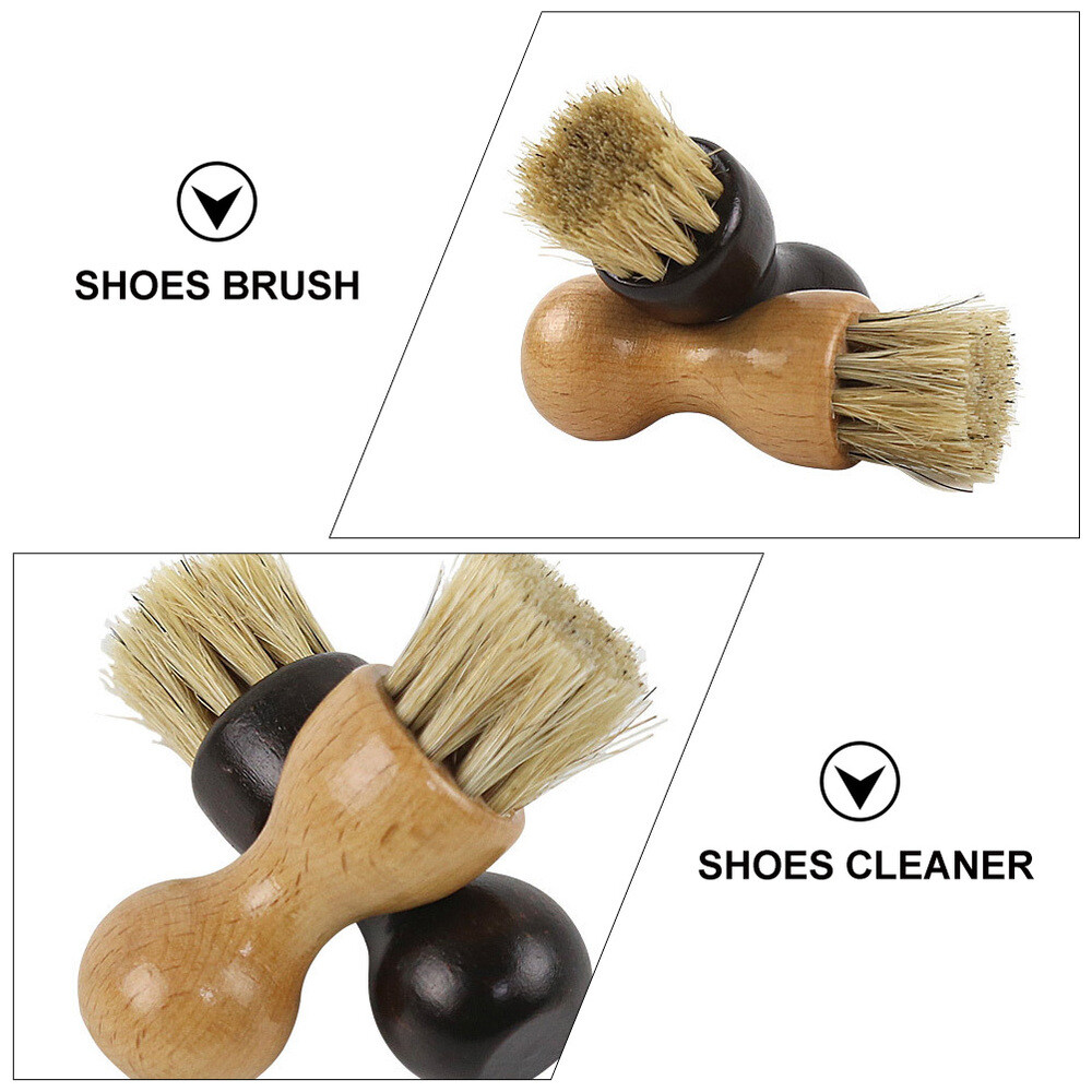 4PCS Practical Shoes Brush Boot Polish Applicator Boot Applicator Brush
