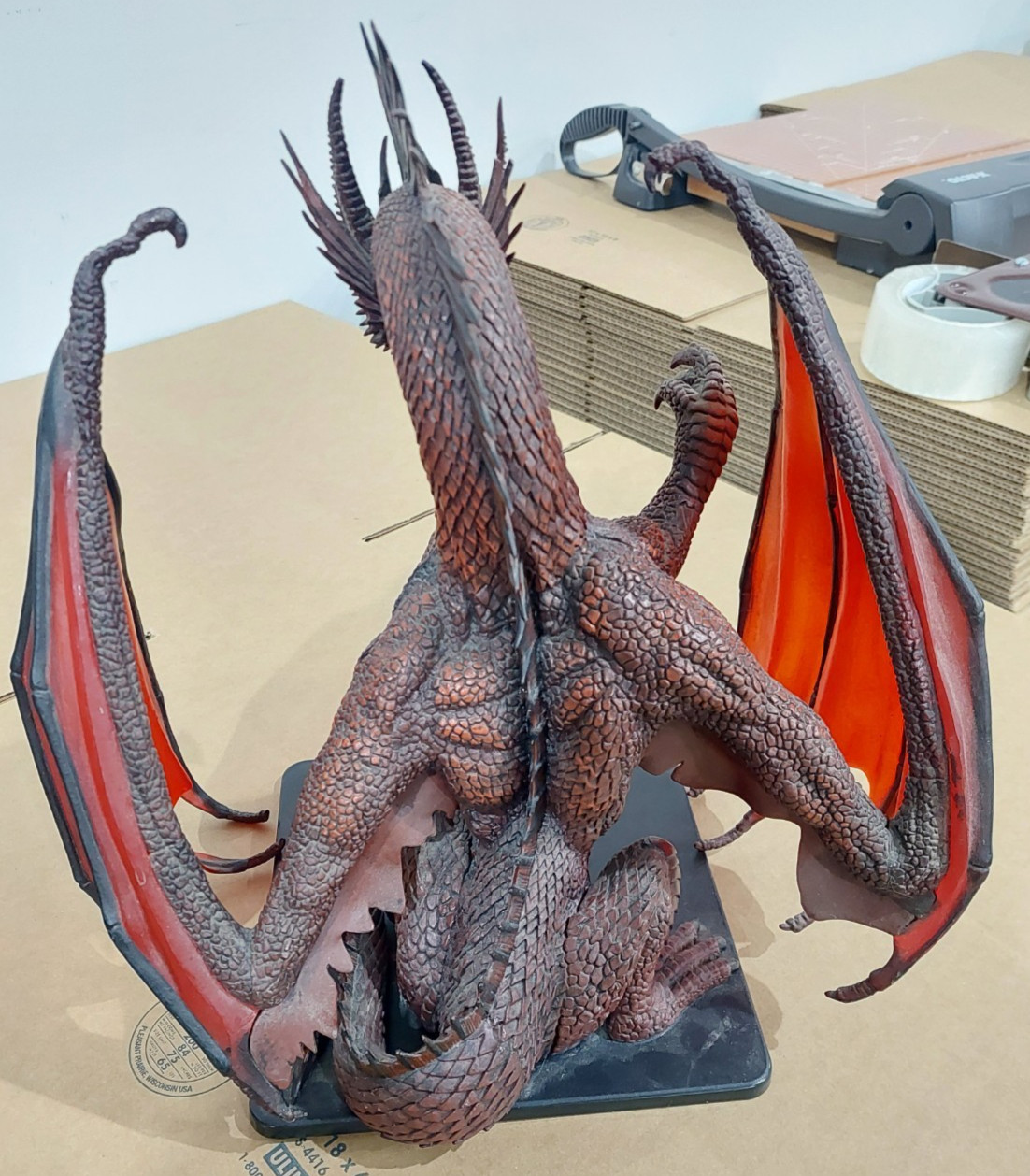 Dungeons & Dragons Icons Colossal Red Dragon Figure Limited Edition 2006 D&D